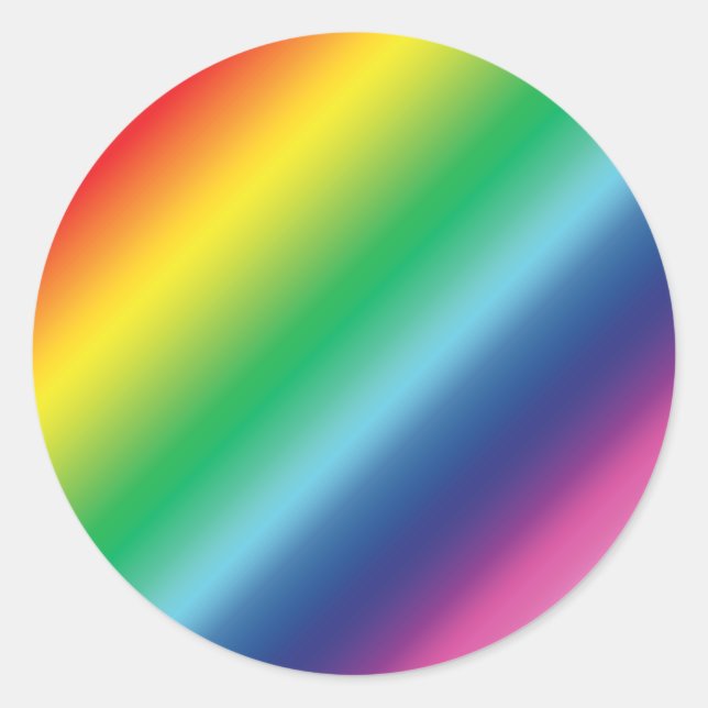 Pride lgbtq lgbt rainbow colours pattern classic round sticker (Front)