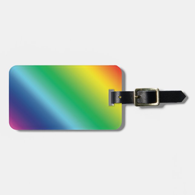 Pride lgbtq lgbt rainbow colours pattern luggage tag (Front Horizontal)