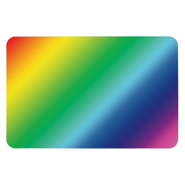 Pride lgbtq lgbt rainbow colours pattern magnet (Horizontal)
