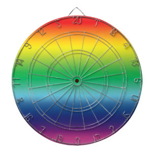 Pride lgbtq lgbt rainbow colours shades cool rad dartboard