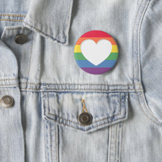 Pride LGBTQ Love is Love Button Pin 
