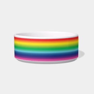 Pride lgbtq rainbow flag colours dog, cat bowl