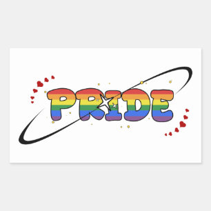 Pride LGBTQ Rainbow Flag Rectangular Sticker