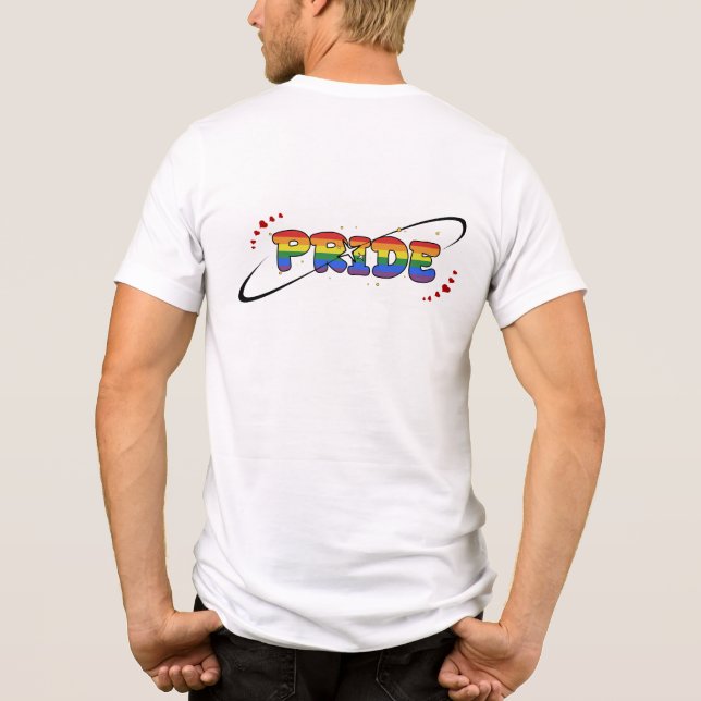 Pride LGBTQ Rainbow Flag Tri-Blend Shirt (Back)