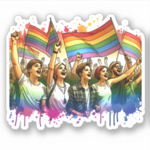 Pride   LGBTQIA + People and Flags