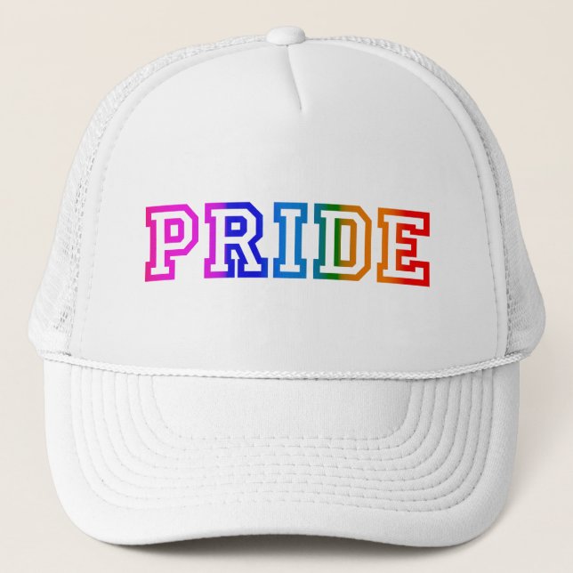 Pride Lightweight Baseball Golf Trucker Hat (Front)
