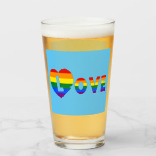 Pride LOVE Glass