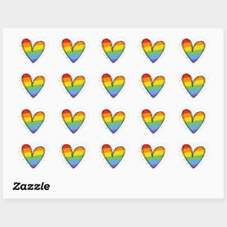 Pride Love Heart Gay Rainbow LGBTQ Sticker