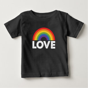 Pride Love is Love Gay Equality Rainbow LGBTQ  Baby T-Shirt