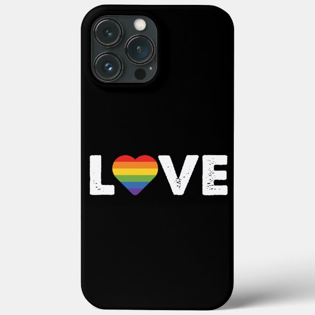 Pride Love is Love Gay Equality Rainbow LGBTQ  Case-Mate iPhone Case (Back)
