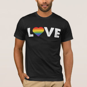 Pride Love is Love Gay Equality Rainbow LGBTQ T-Shirt