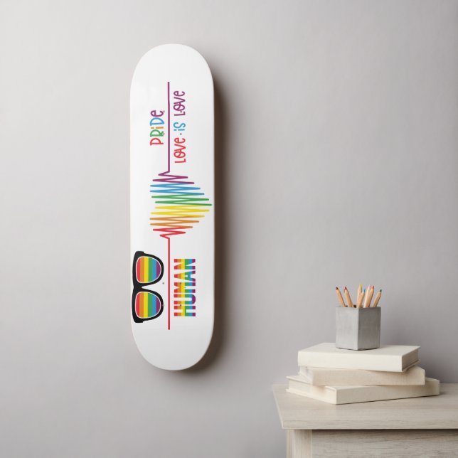 Pride Love Is Love Skateboard (Wall Art)