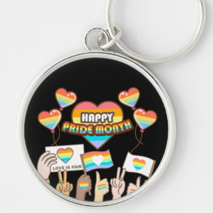 Pride love. Love is fair. Pride month. Ke Key Ring