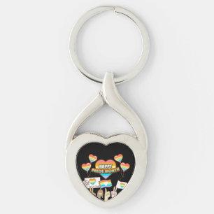 Pride love. Love is fair. Pride month.         Key Ring