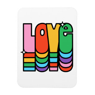Pride- love rainbow colour. love is love.     magnet