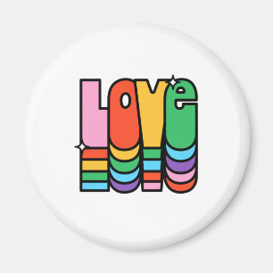 Pride- love rainbow colour. love is love. magnet
