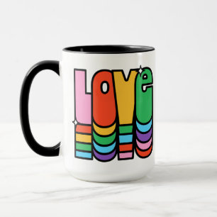 Pride- love rainbow colour. love is love.        mug