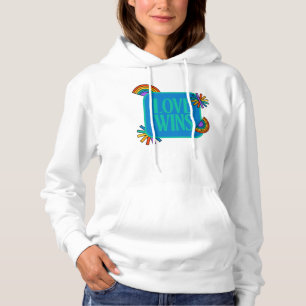 Pride- love wins. Gay rainbow lgbtq Hoodie