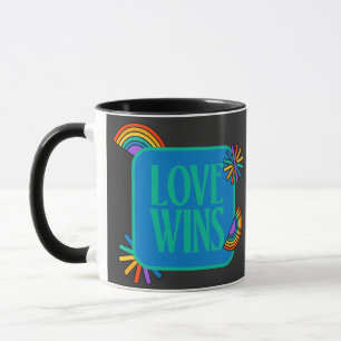 Pride- love wins. Gay rainbow lgbtq Mug
