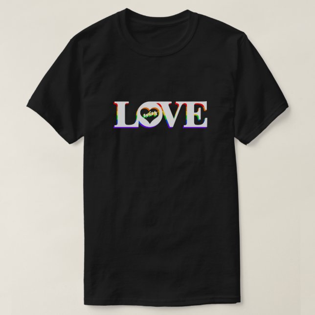 Pride Love Wins T-Shirt (Design Front)