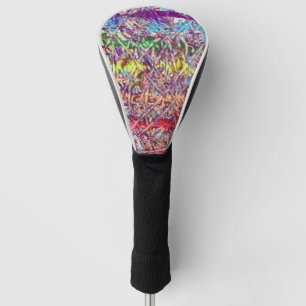 Pride Marble Artwork Button Golf Head Cover