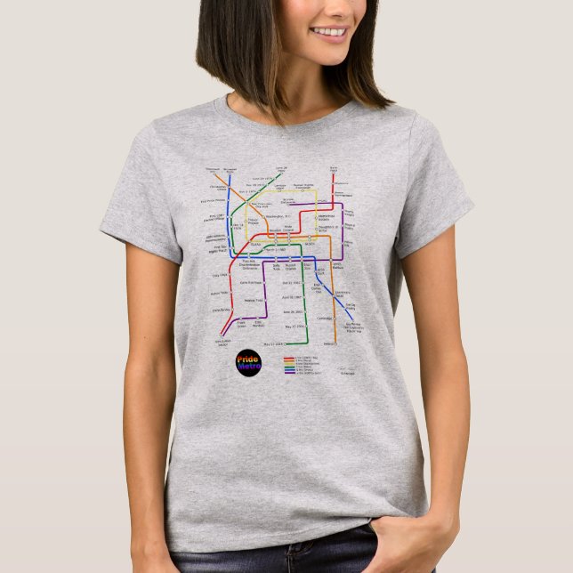 Pride Metro womens T-shirt (Front)
