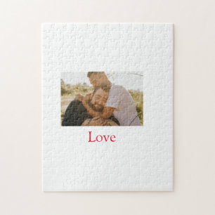 Pride month add gay couple photo name love LQBTQ  Jigsaw Puzzle
