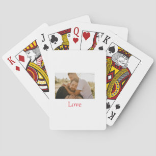 Pride month add gay couple photo name love LQBTQ Playing Cards