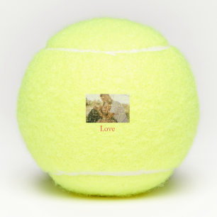 Pride month add gay couple photo name love LQBTQ  Tennis Balls