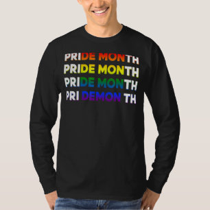 Pride Month Changes To Demon  Lgbt Parade Gay Meme T-Shirt