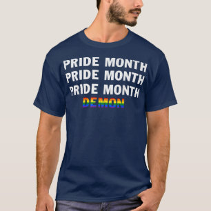 Pride Month Demon LGBTQ Gay Pride 2022 Rainbow  T-Shirt