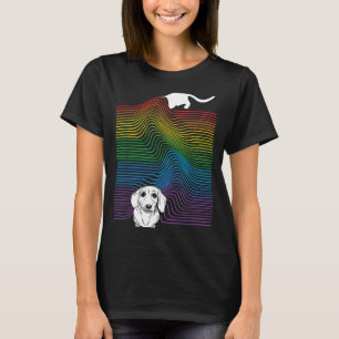 Pride Month Funny Dachshund Dog Lgbtq Rainbow Flag T-Shirt