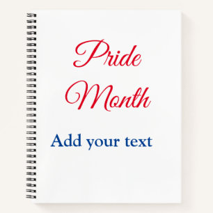 Pride month gay LGBT love is equal add your text n Notebook