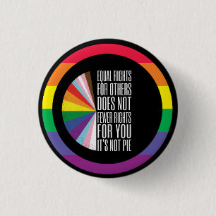 Pride Month LGBT with rainbow theme 3 Cm Round Badge