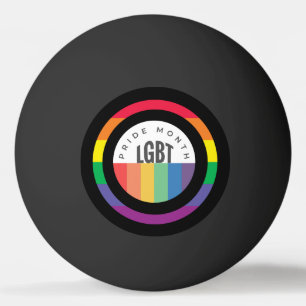 Pride Month  LGBT with rainbow theme   Ping Pong Ball