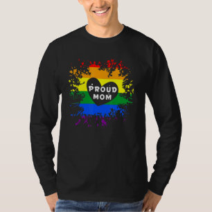 Pride Month LGBTQi Flag Proud Mum Transgender Rain T-Shirt