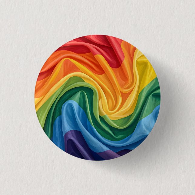 Pride month pattern 3 cm round badge (Front)