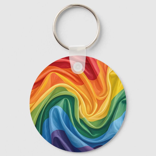 Pride month pattern key ring (Front)