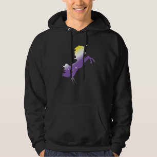 Pride Month Queer Nonbinary Flag Unicorn Lgbt Non Hoodie