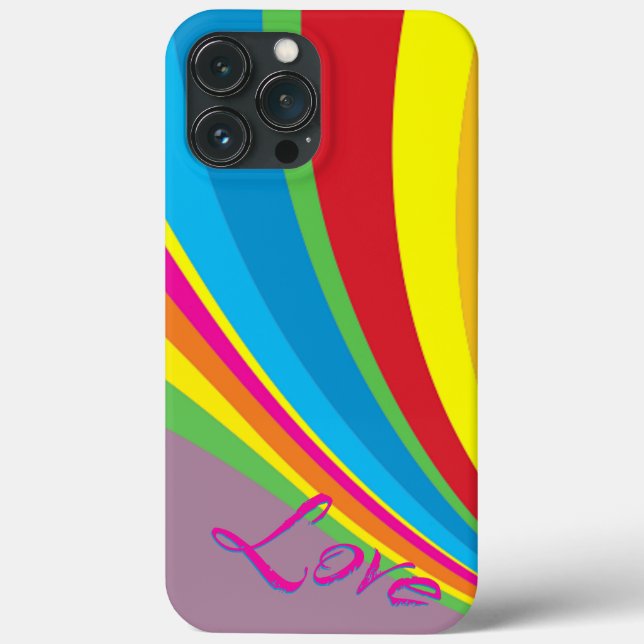 Pride Month - Rainbow Love Case-Mate iPhone Case (Back)