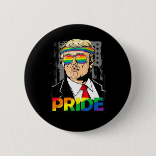 Pride Month Shirt Trump Lesbian Gay Biual Trans 6 Cm Round Badge
