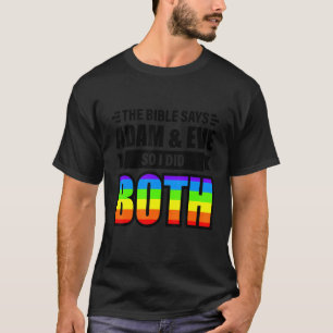 Pride Month The Bible Says Adam And Eve T-Shirt