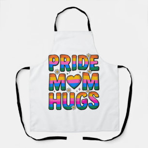 Pride Mum Hugs Vintage Rainbow Vector Design_1 Apron