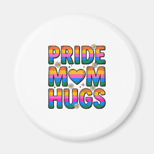 Pride Mum Hugs Vintage Rainbow Vector Design_1 Magnet