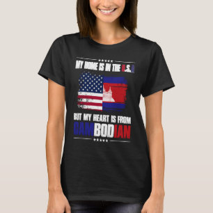 Pride My Home Is In The USA But My Heart Is From C T-Shirt