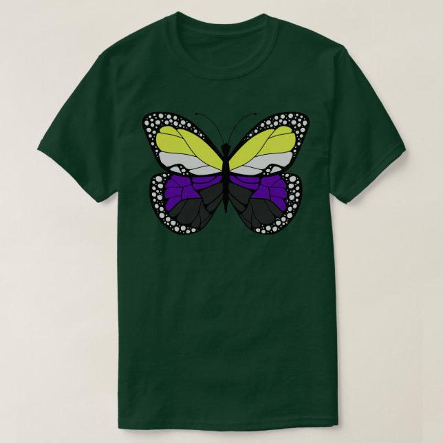 Pride Nonbinary Butterfly T-Shirt (Design Front)