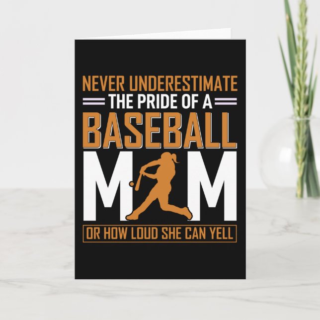 Pride of a Baseball Mum Card (Front)