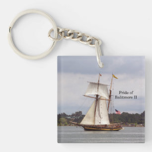 Pride of Baltimore II acrylic key chain