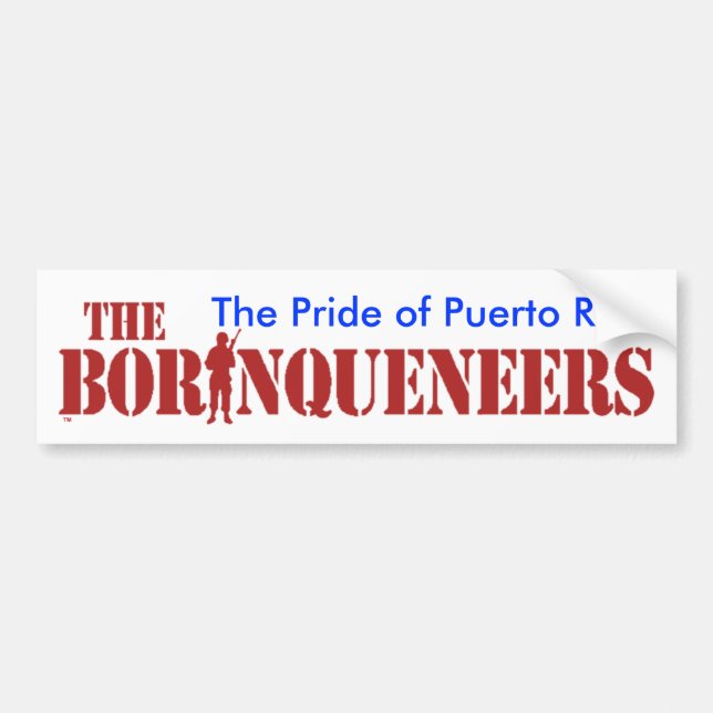 Pride of Puerto Rico Bumper Sticker (Front)