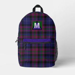 Pride of Scotland Monogrammed Printed Backpack